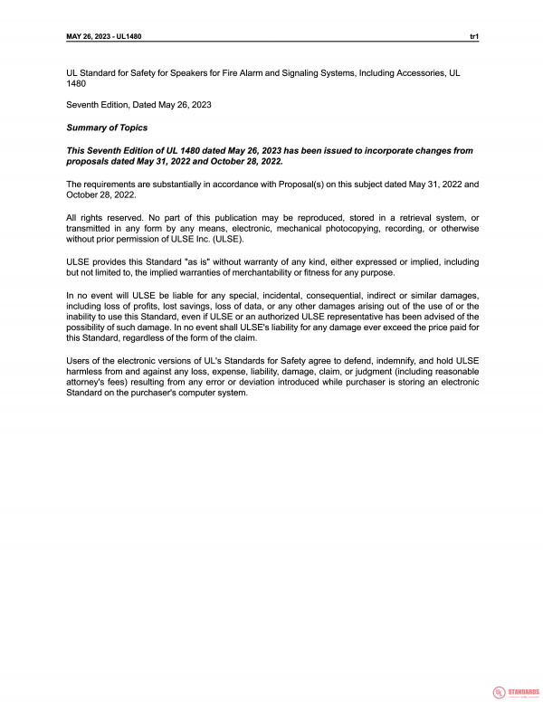 UL 1480 PDF UL 1480 PDF